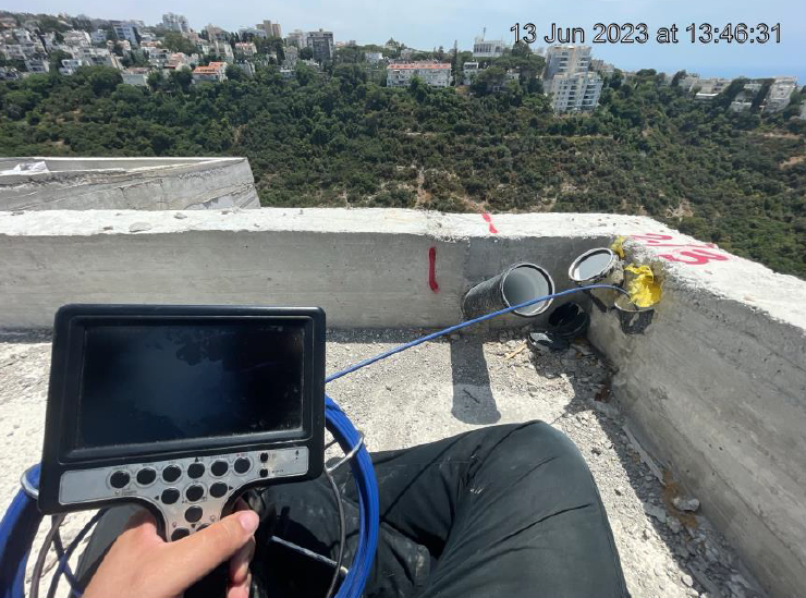 אבחון מצב פנימי של צנרת הביוב והניקוז